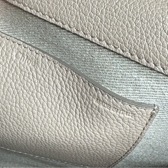 Chloé Marcie Medium Leather Crossbody - Nomad Beige - Picture 9 of 12